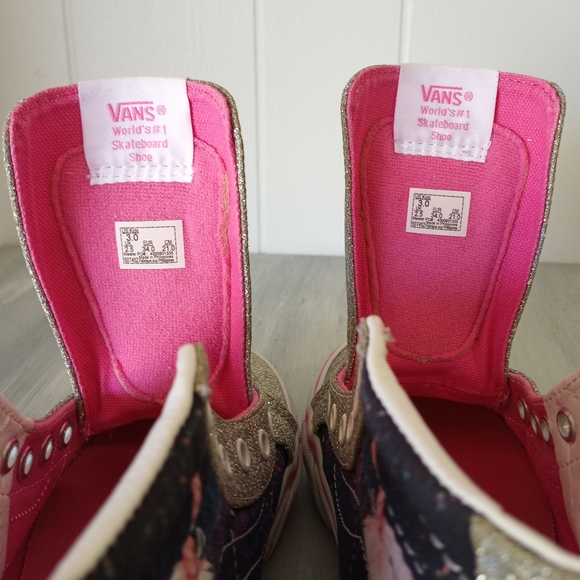Vans Unicorn Zip Digi Sk8hi High Top Sneakers Girls Size 3 - Picture 16 of 16